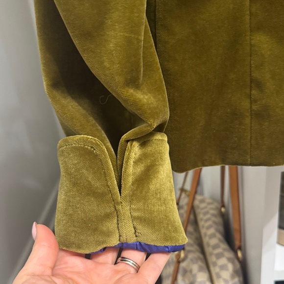 J. Crew Mustard Velvet Blazer - Picture 5 of 5